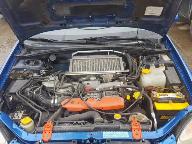 JF1GD29633G511029 - 2003 SUBARU IMPREZA WR BLUE photo 7