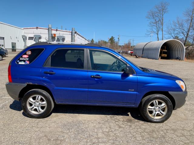 KNDJE723077332138 - 2007 KIA SPORTAGE E BLUE photo 6