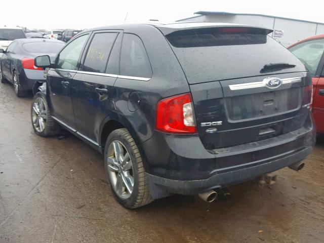 2FMDK4KC8BBA45775 - 2011 FORD EDGE LIMIT BLACK photo 3