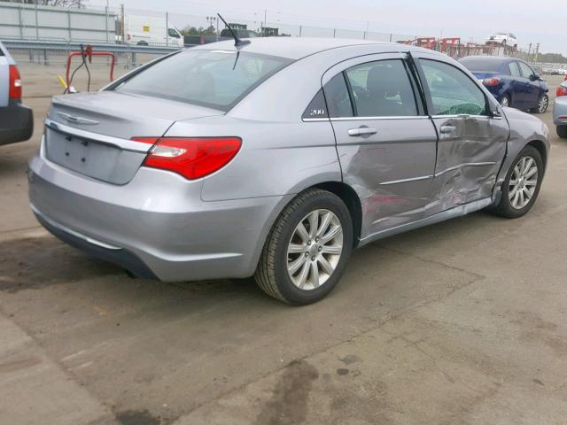 1C3CCBBB2DN714515 - 2013 CHRYSLER 200 TOURIN SILVER photo 4