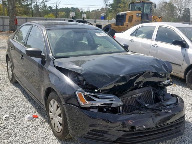 3VW2K7AJ1FM269341 - 2015 VOLKSWAGEN JETTA BASE BLACK photo 1