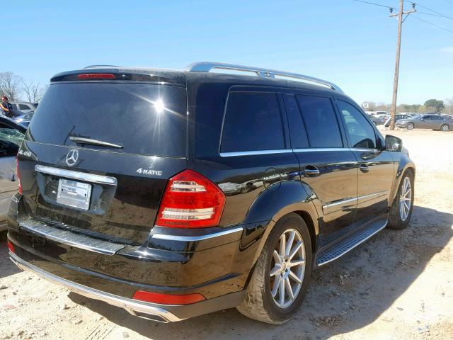 4JGBF7BE9BA673600 - 2011 MERCEDES-BENZ GL 450 4MA BLACK photo 4