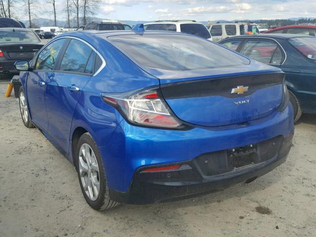 1G1RB6S51HU108671 - 2017 CHEVROLET VOLT PREMI BLUE photo 3