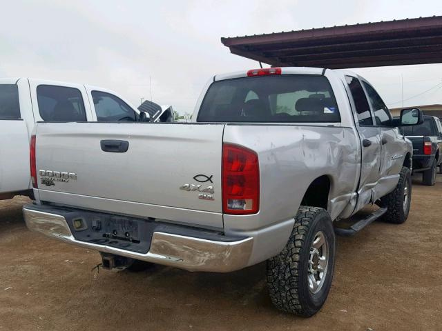 1D7KU28D04J143665 - 2004 DODGE RAM 2500 S SILVER photo 4