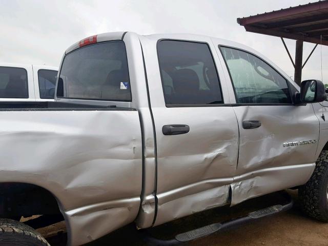 1D7KU28D04J143665 - 2004 DODGE RAM 2500 S SILVER photo 9