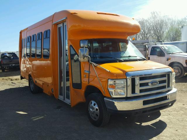 1FDXE45S18DB09780 - 2008 FORD E450 BUS ORANGE photo 1