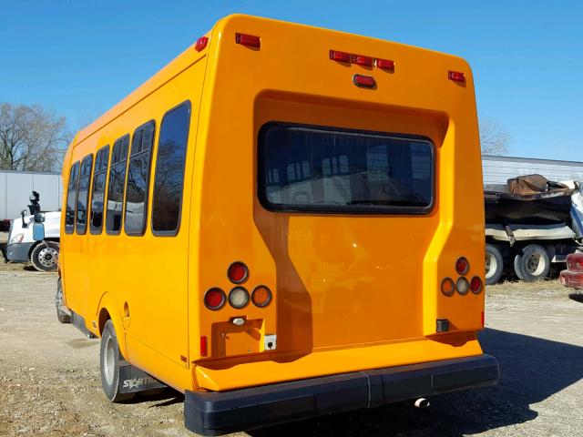 1FDXE45S18DB09780 - 2008 FORD E450 BUS ORANGE photo 3