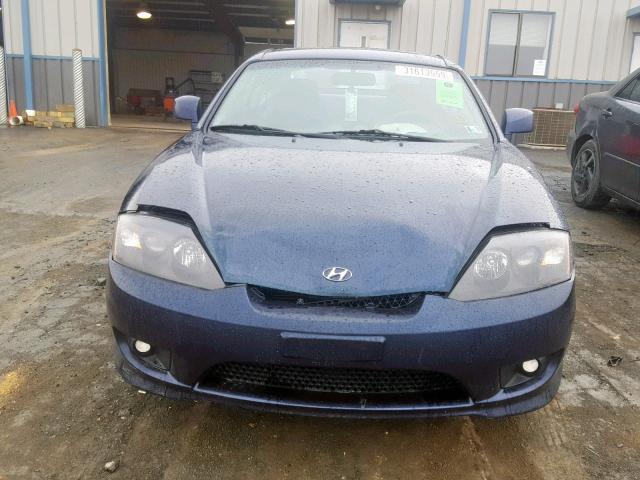 KMHHM65D06U228857 - 2006 HYUNDAI TIBURON GS BLUE photo 9