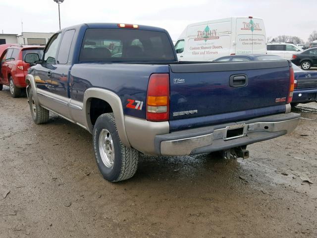 1GTEK19T8YE122865 - 2000 GMC NEW SIERRA BLUE photo 3