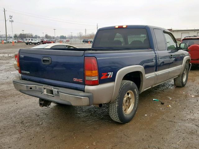 1GTEK19T8YE122865 - 2000 GMC NEW SIERRA BLUE photo 4