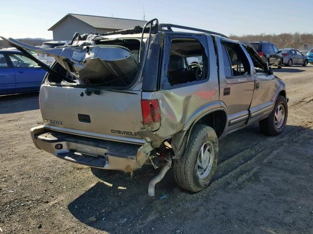 1GNDT13W0Y2259254 - 2000 CHEVROLET BLAZER TAN photo 4