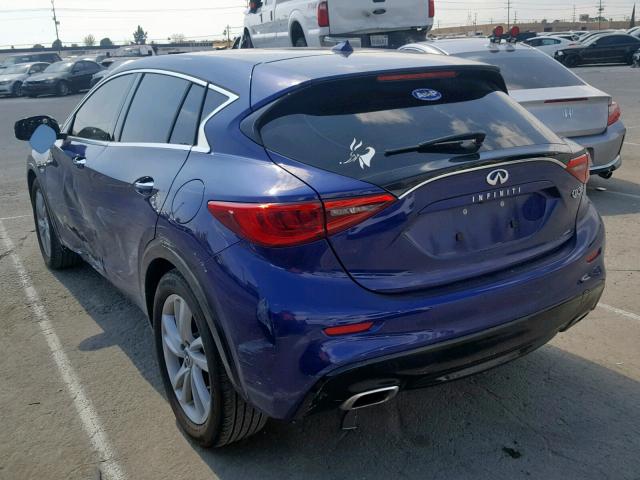 SJKCH5CP8JA049824 - 2018 INFINITI QX30 BASE BLUE photo 3