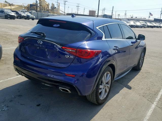 SJKCH5CP8JA049824 - 2018 INFINITI QX30 BASE BLUE photo 4