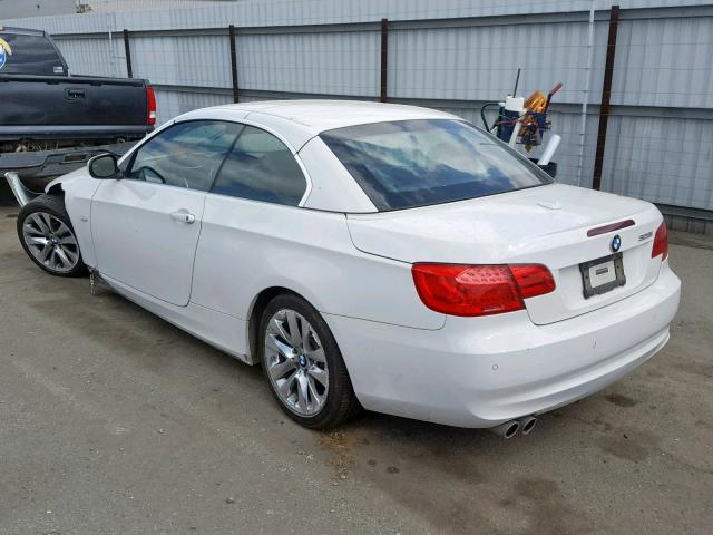 WBADW7C56BE544263 - 2011 BMW 328 I SULE WHITE photo 3