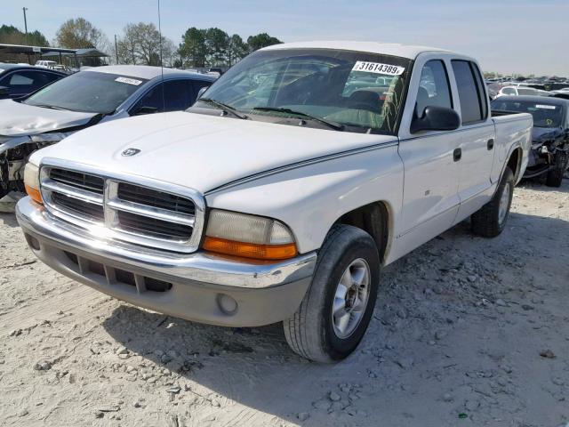 1B7GL2AN4YS606770 - 2000 DODGE DAKOTA QUA WHITE photo 2