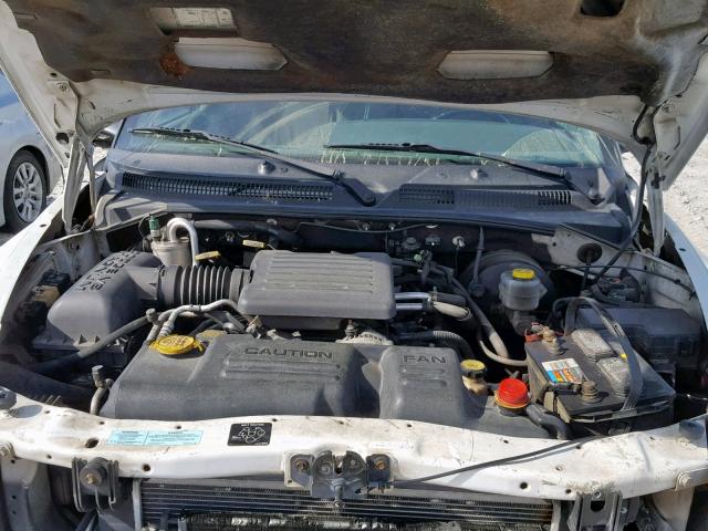 1B7GL2AN4YS606770 - 2000 DODGE DAKOTA QUA WHITE photo 7