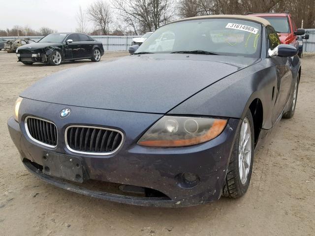 4USBT33493LS47210 - 2003 BMW Z4 2.5 BLUE photo 2