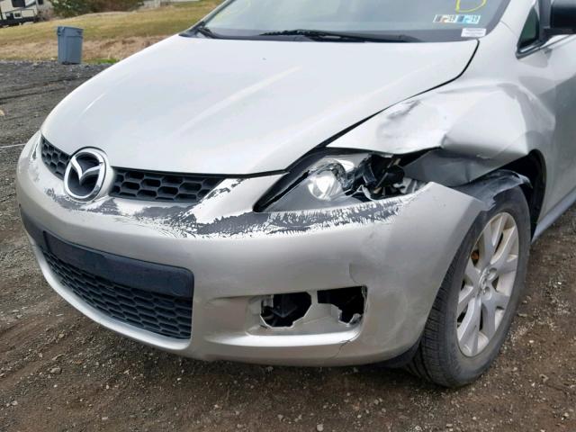 JM3ER293370118792 - 2007 MAZDA CX-7 SILVER photo 9