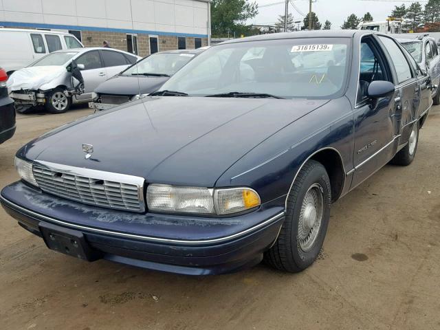 1G1BN53E0MW183443 - 1991 CHEVROLET CAPRICE CL BLUE photo 2