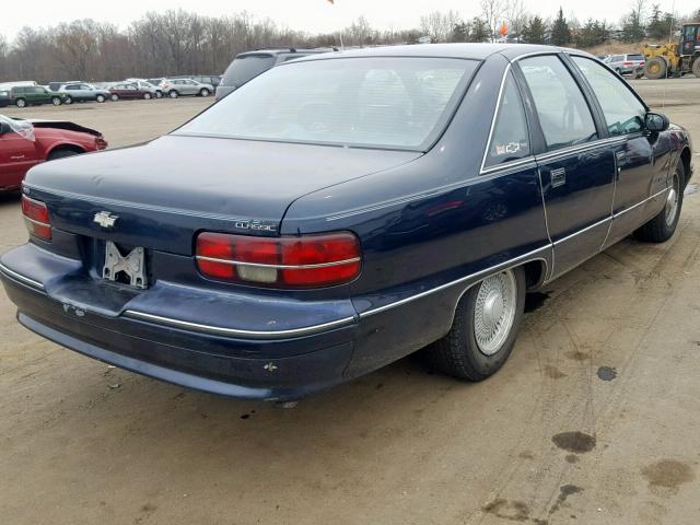 1G1BN53E0MW183443 - 1991 CHEVROLET CAPRICE CL BLUE photo 4