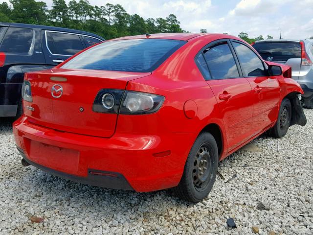 JM1BK12F971713607 - 2007 MAZDA 3 I RED photo 4