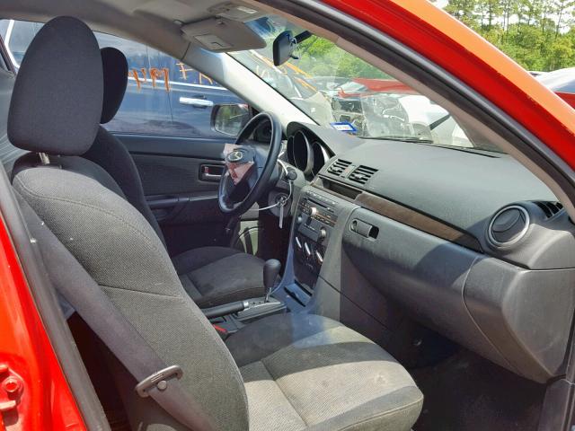 JM1BK12F971713607 - 2007 MAZDA 3 I RED photo 5