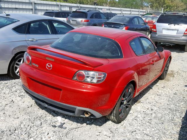 JM1FE17N450158979 - 2005 MAZDA RX8 RED photo 4