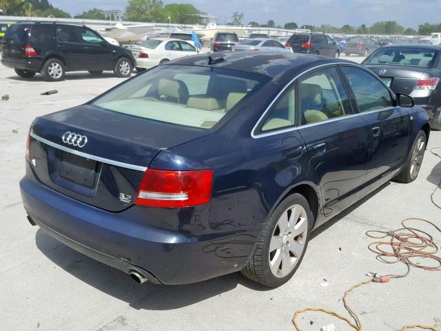 WAUDG74F56N030060 - 2006 AUDI A6 3.2 QUA BLUE photo 4