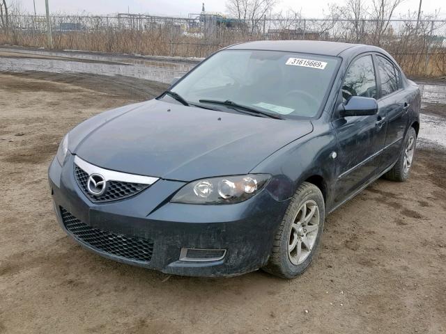 JM1BK32F291234850 - 2009 MAZDA 3 I CHARCOAL photo 2