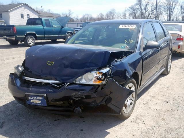 1G1ZS68NX7F275542 - 2007 CHEVROLET MALIBU MAX BLUE photo 2