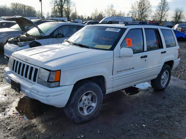 1J4GZ78S2VC580094 - 1997 JEEP GRAND CHER WHITE photo 2