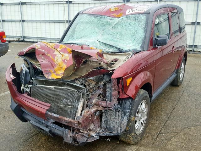 5J6YH28758L017390 - 2008 HONDA ELEMENT EX RED photo 9