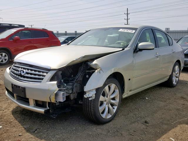 JNKAY01F27M452341 - 2007 INFINITI M35 BASE BEIGE photo 2