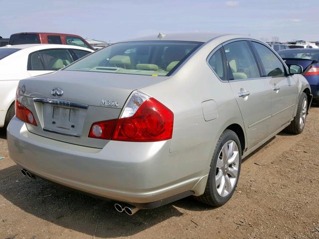 JNKAY01F27M452341 - 2007 INFINITI M35 BASE BEIGE photo 4