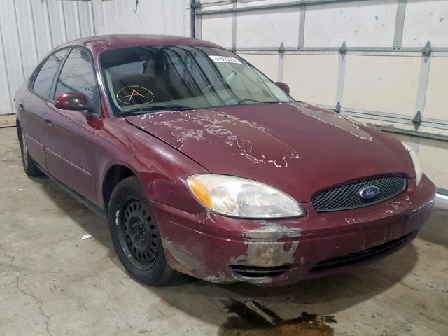 1FAFP56U76A172810 - 2006 FORD TAURUS SEL BURGUNDY photo 1