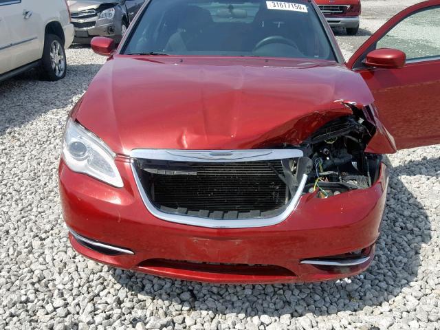 1C3CCBAB0CN289540 - 2012 CHRYSLER 200 LX MAROON photo 7