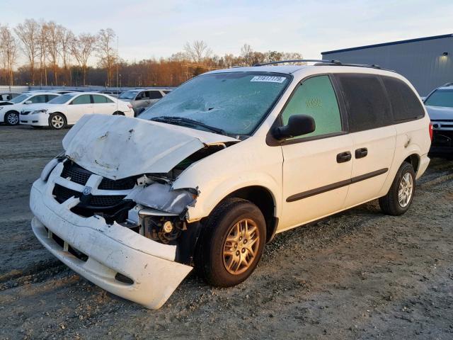 1D4GP24RX4B545621 - 2004 DODGE GRAND CARA WHITE photo 2