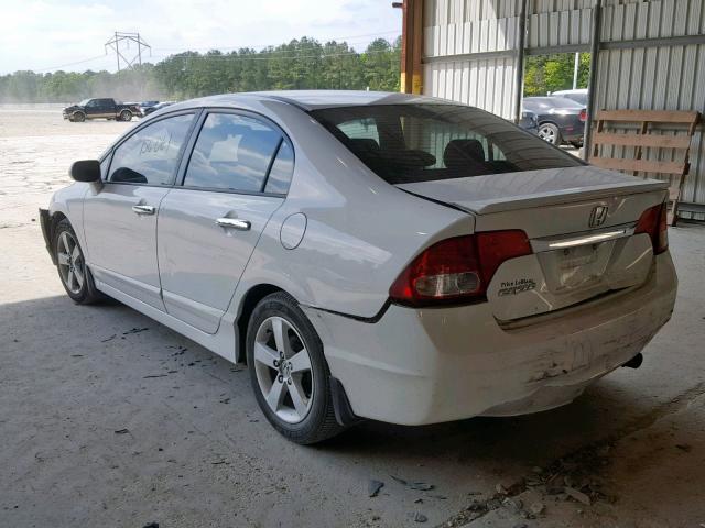 2HGFA16679H320113 - 2009 HONDA CIVIC LX-S WHITE photo 3