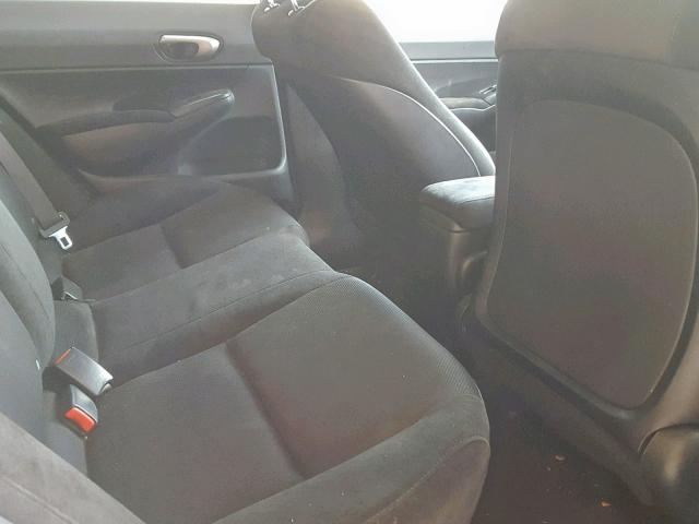 2HGFA16679H320113 - 2009 HONDA CIVIC LX-S WHITE photo 6