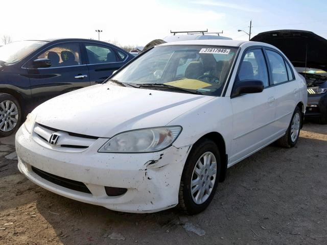 2HGES16504H523658 - 2004 HONDA CIVIC WHITE photo 2