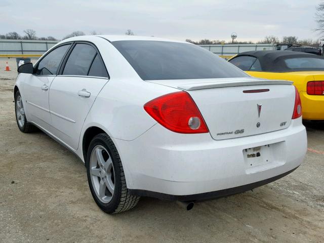 1G2ZH57N894107757 - 2009 PONTIAC G6 GT WHITE photo 3