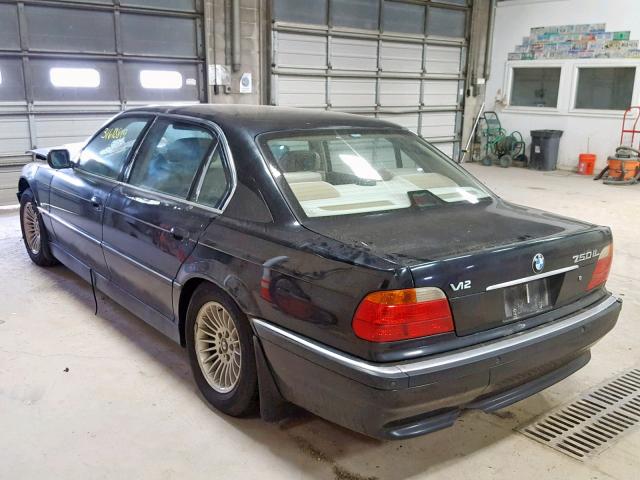 WBAGJ033XXDD73373 - 1999 BMW 750 IL BLACK photo 3