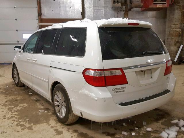 5FNRL388X6B096871 - 2006 HONDA ODYSSEY TO WHITE photo 3