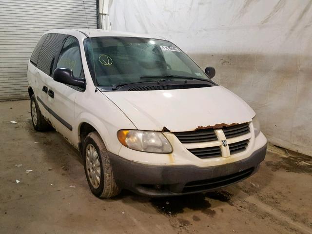 1D4GP21R27B123545 - 2007 DODGE CARAVAN C/ WHITE photo 1