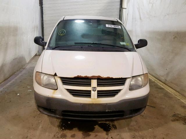 1D4GP21R27B123545 - 2007 DODGE CARAVAN C/ WHITE photo 9