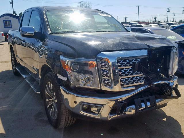 1N6AA1E64HN516247 - 2017 NISSAN TITAN SV BLACK photo 1