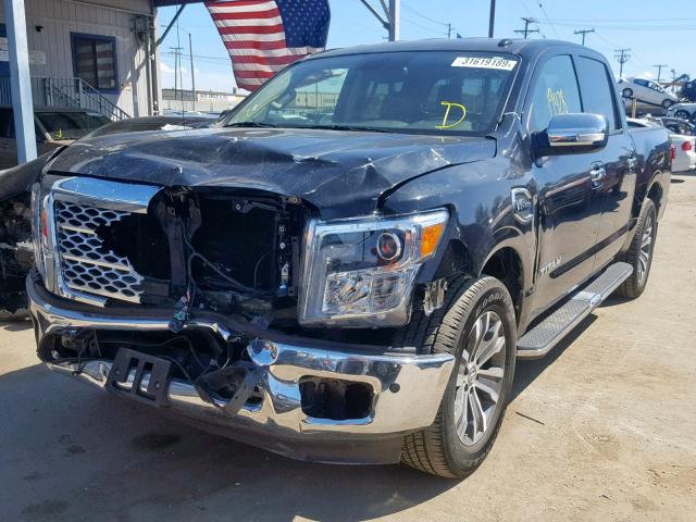 1N6AA1E64HN516247 - 2017 NISSAN TITAN SV BLACK photo 2