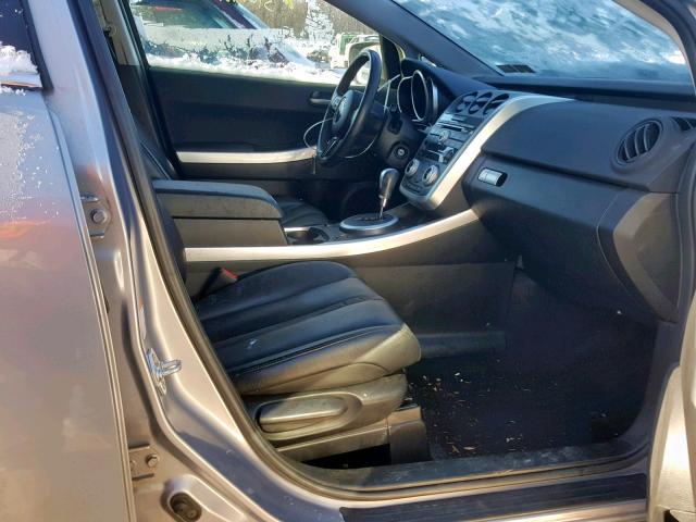 JM3ER293270148110 - 2007 MAZDA CX-7 SILVER photo 5