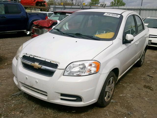 KL1TD5DEXBB121573 - 2011 CHEVROLET AVEO LS WHITE photo 2