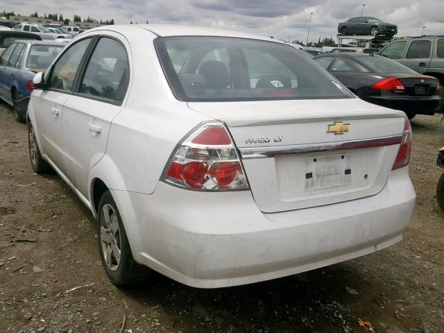 KL1TD5DEXBB121573 - 2011 CHEVROLET AVEO LS WHITE photo 3